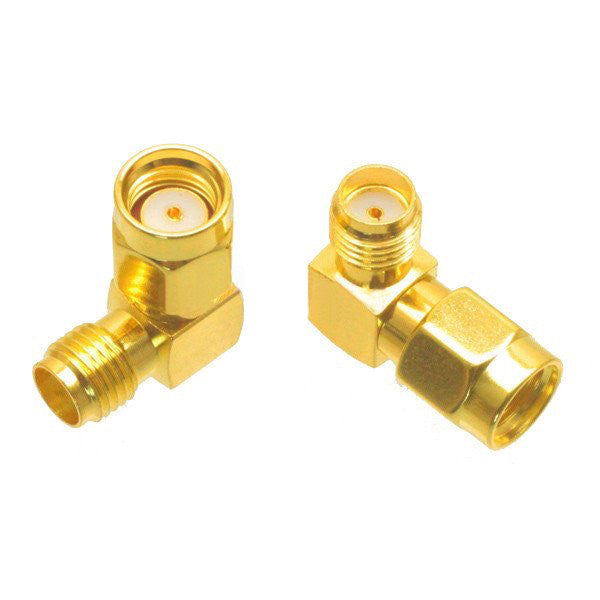RP-SMA Male to SMA Female 90 degree Adapter