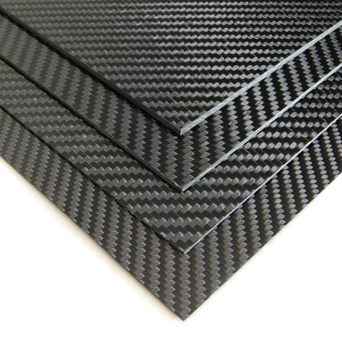 Carbon fiber Taiwan-matte 3K twill weave sheet 400 x 500 x 3.0mm