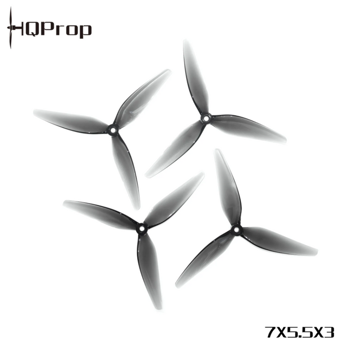 HQProp 7X5.5X3 Grey (2CW+2CCW)-Poly Carbonate