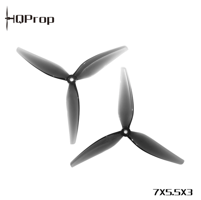 HQProp 7X5.5X3 Grey (2CW+2CCW)-Poly Carbonate