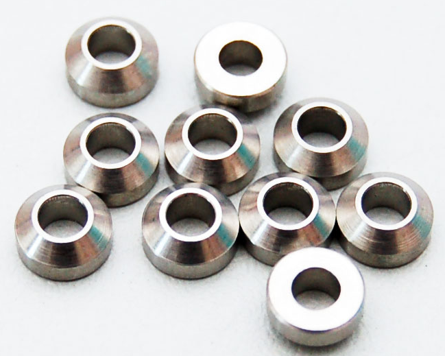 Heavy Duty Steel Silver 3mm Con Washers (10)