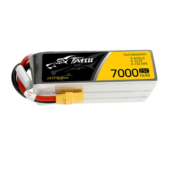 Tattu G-tech 6S 7000mAh 25C 22.2V Lipo Battery Pack with XT60 Plug