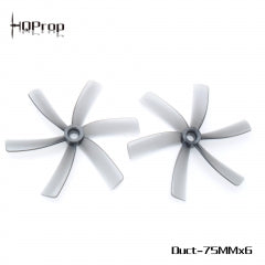 HQProp Duct-75MMX6 for Cinewhoop Grey (2CW+2CCW)-Poly Carbonate