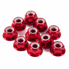 M5 Alu Loc Nuts With Flange CW (Right Hand / Normal) x 4