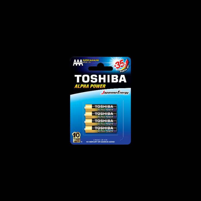 Toshiba Alpha AAA Alkaline Batteries (4pcs)